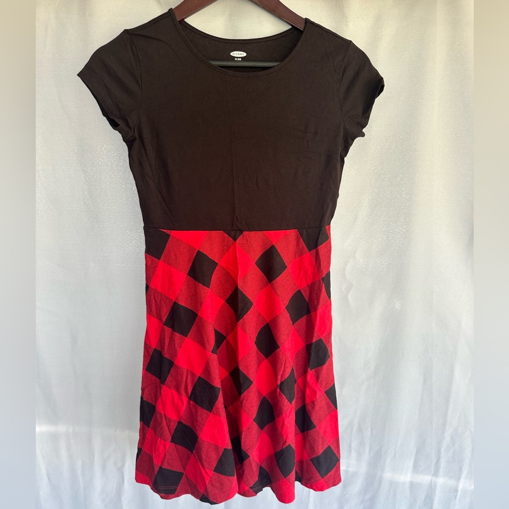 Old Navy Kids Christmas Flannel Dress/Shirt  Size 14 (XL)
